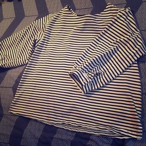 striped top.